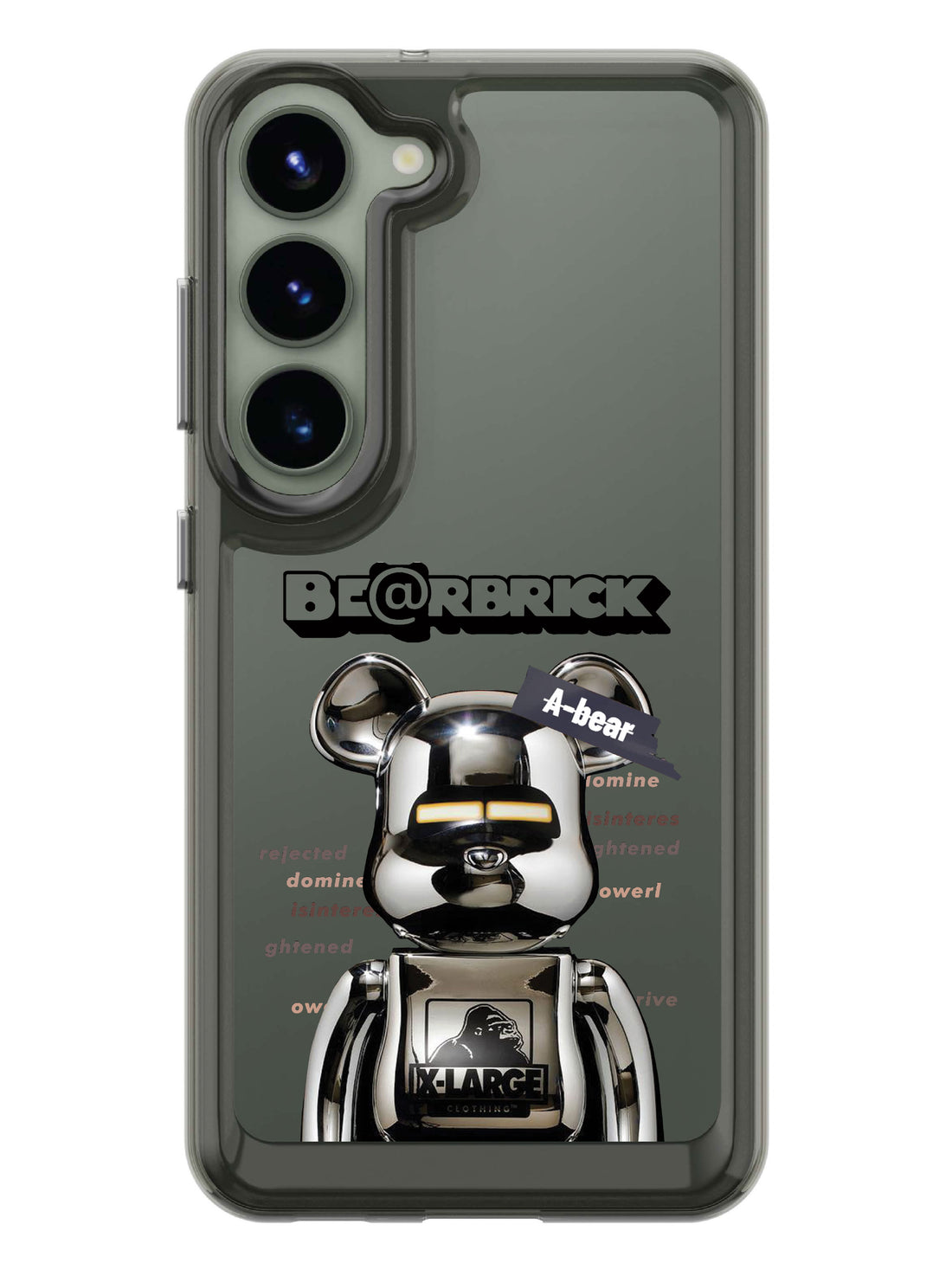 Bearbricks Clear Case - Samsung Galaxy S23 5G (Silver)