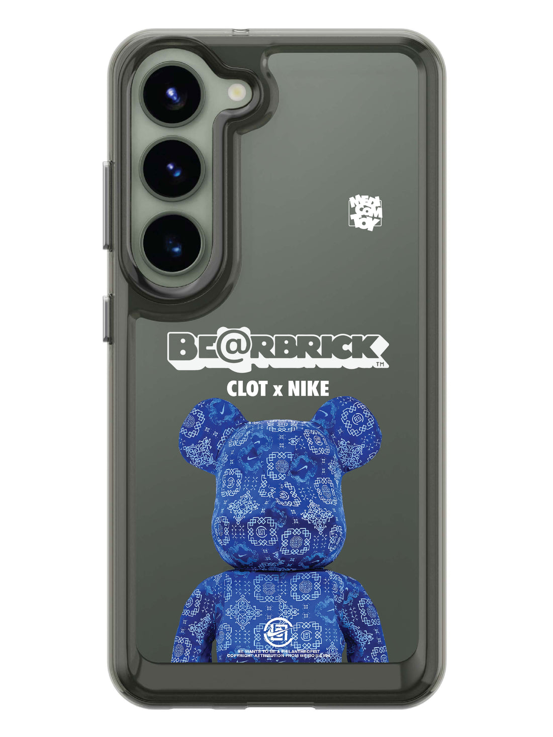 Bearbricks Clear Case - Samsung Galaxy S23 5G (Blue)
