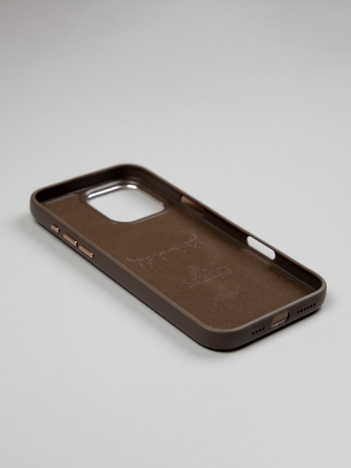 MagSafe Dual Texture Leather Pattern Case - iPhone 16 Pro (Dark Brown)