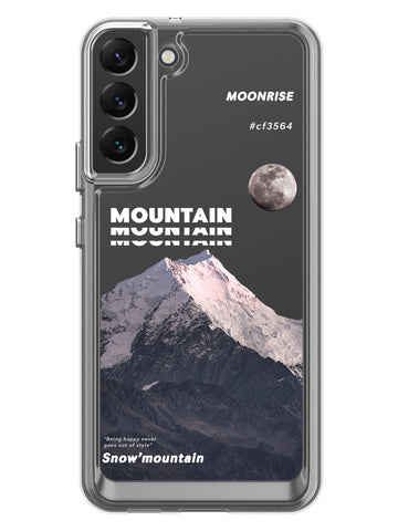 Snowy Mountains Clear Case - Samsung Galaxy S22 Plus 5G (Grey)