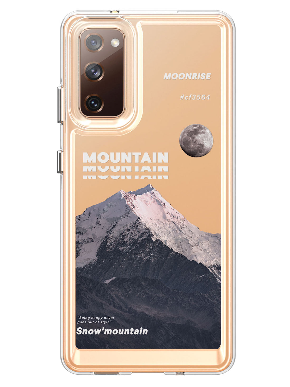 Snowy Mountains Clear Case - Samsung Galaxy S20 FE 5G (Grey)