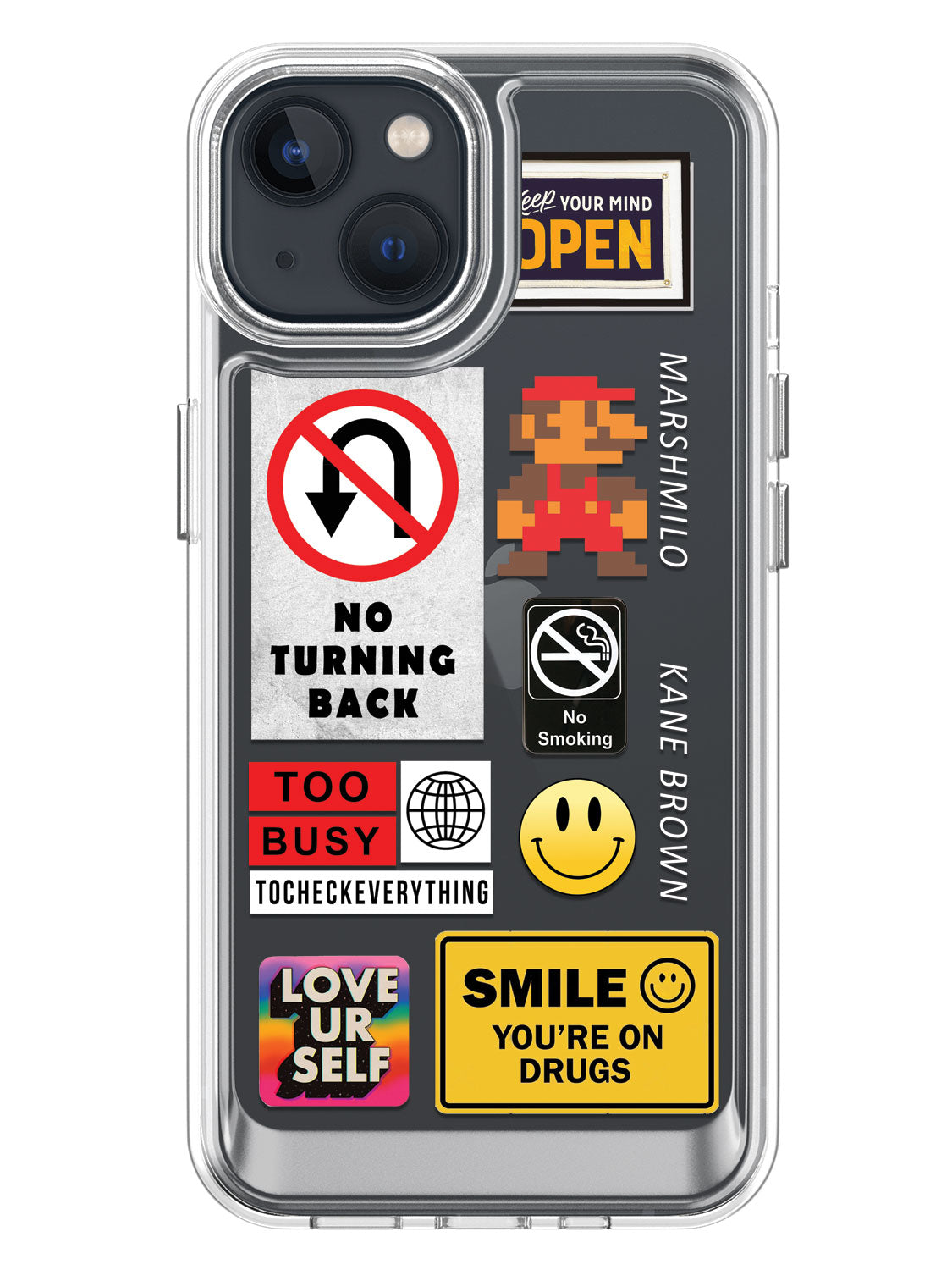 Random Stickers Clear Case - iPhone 13