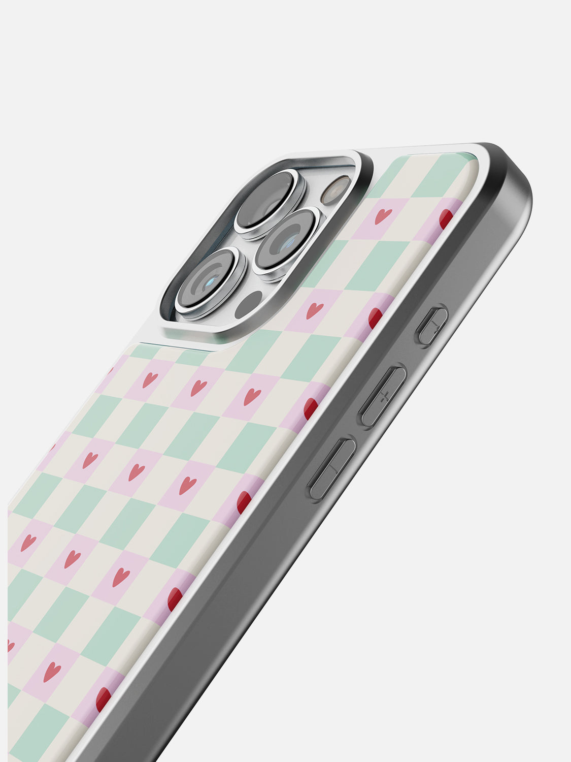Heart Check Glossy Printed Case - iPhone 15 Pro
