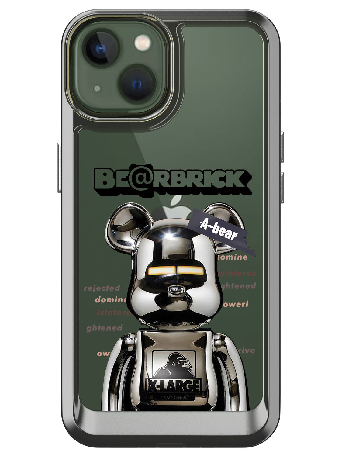 Bearbricks Clear Case - iPhone 13 (Silver)