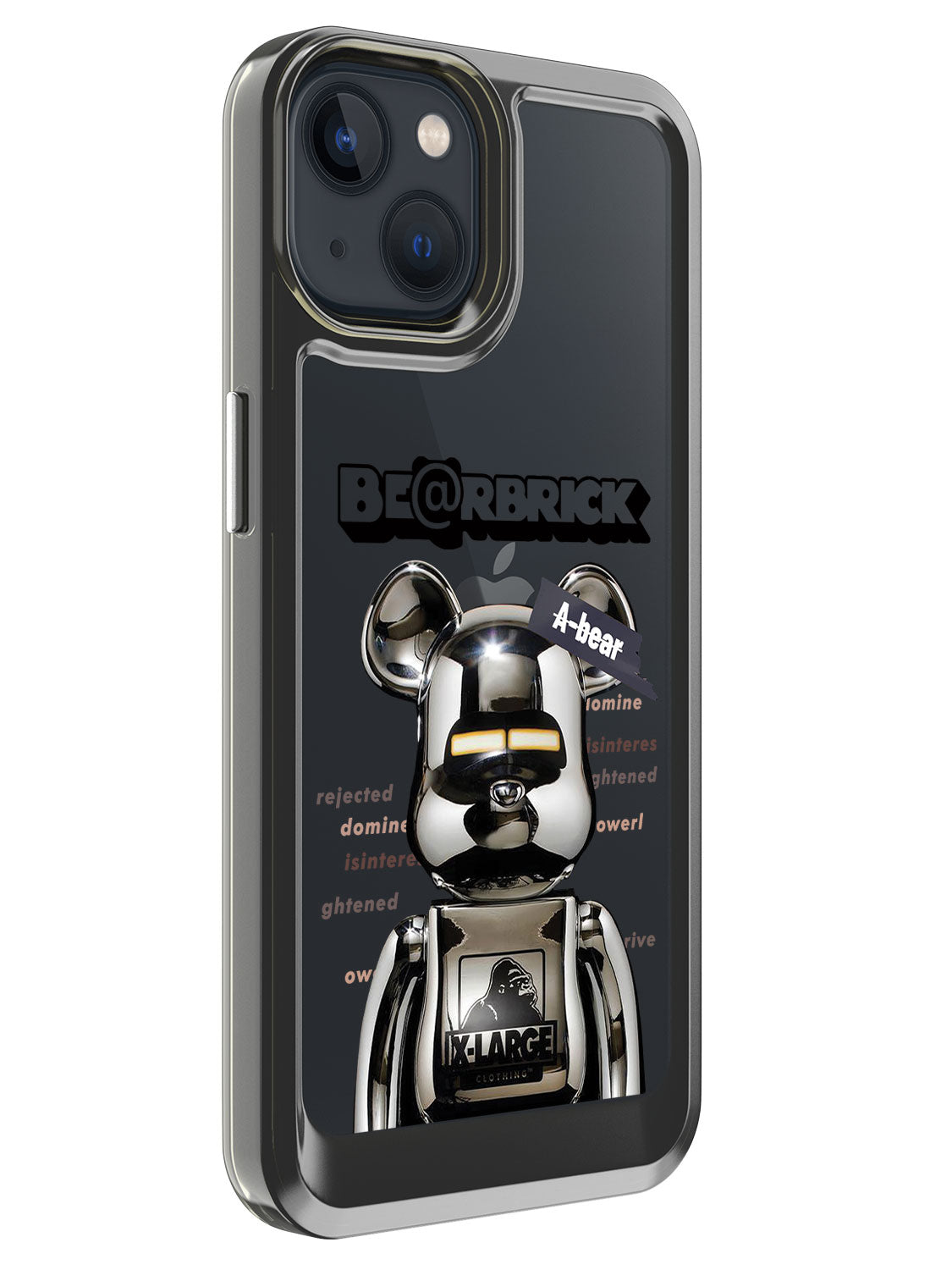 Bearbricks Clear Case - iPhone 13 (Silver)