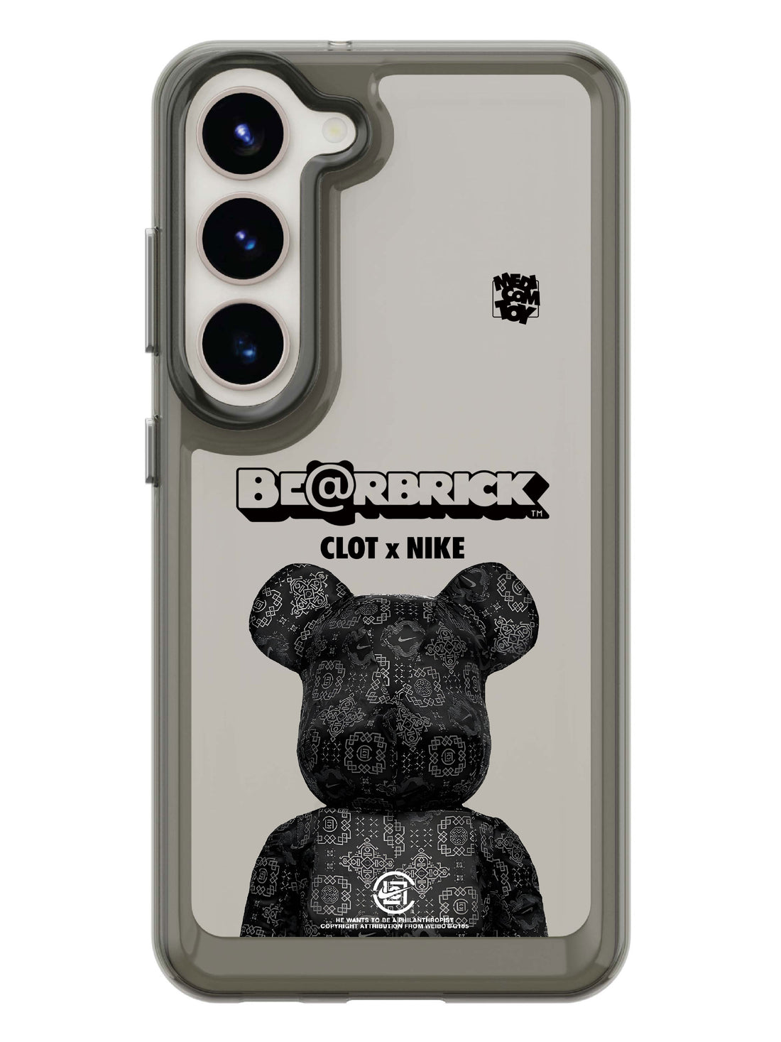 Bearbricks Clear Case - Samsung Galaxy S23 5G (Black)