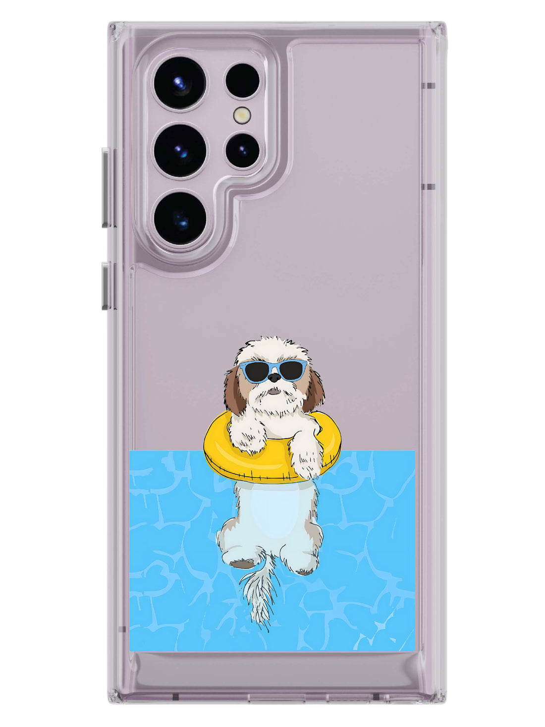 Swimming Dog Clear Case - Samsung Galaxy S23 Ultra 5G