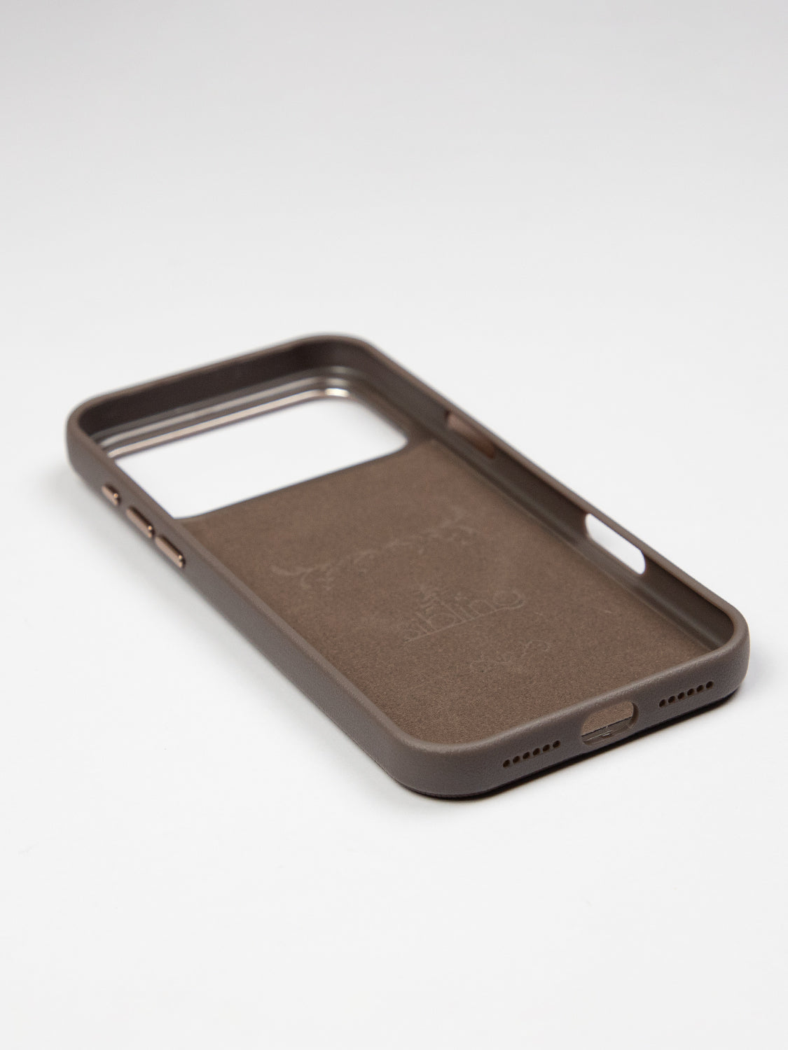 MagSafe Dual Texture Leather Pattern Case - iPhone 17 Pro (Dark Brown)