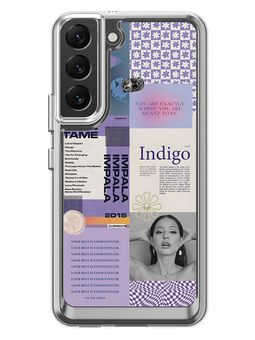 Indigo Mood Clear Case - Samsung Galaxy S22 5G
