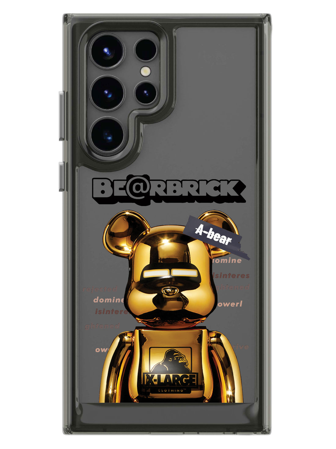 Bearbricks Clear Case - Samsung Galaxy S23 Ultra 5G (Gold)
