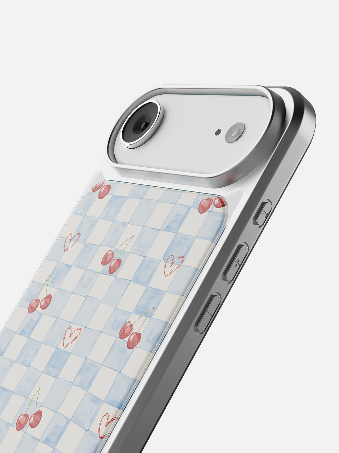 Cherry Heart Gingham Glossy Printed Case - iPhone Air