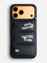 Anti Social Puffer Case - iPhone 17 Pro (Black)