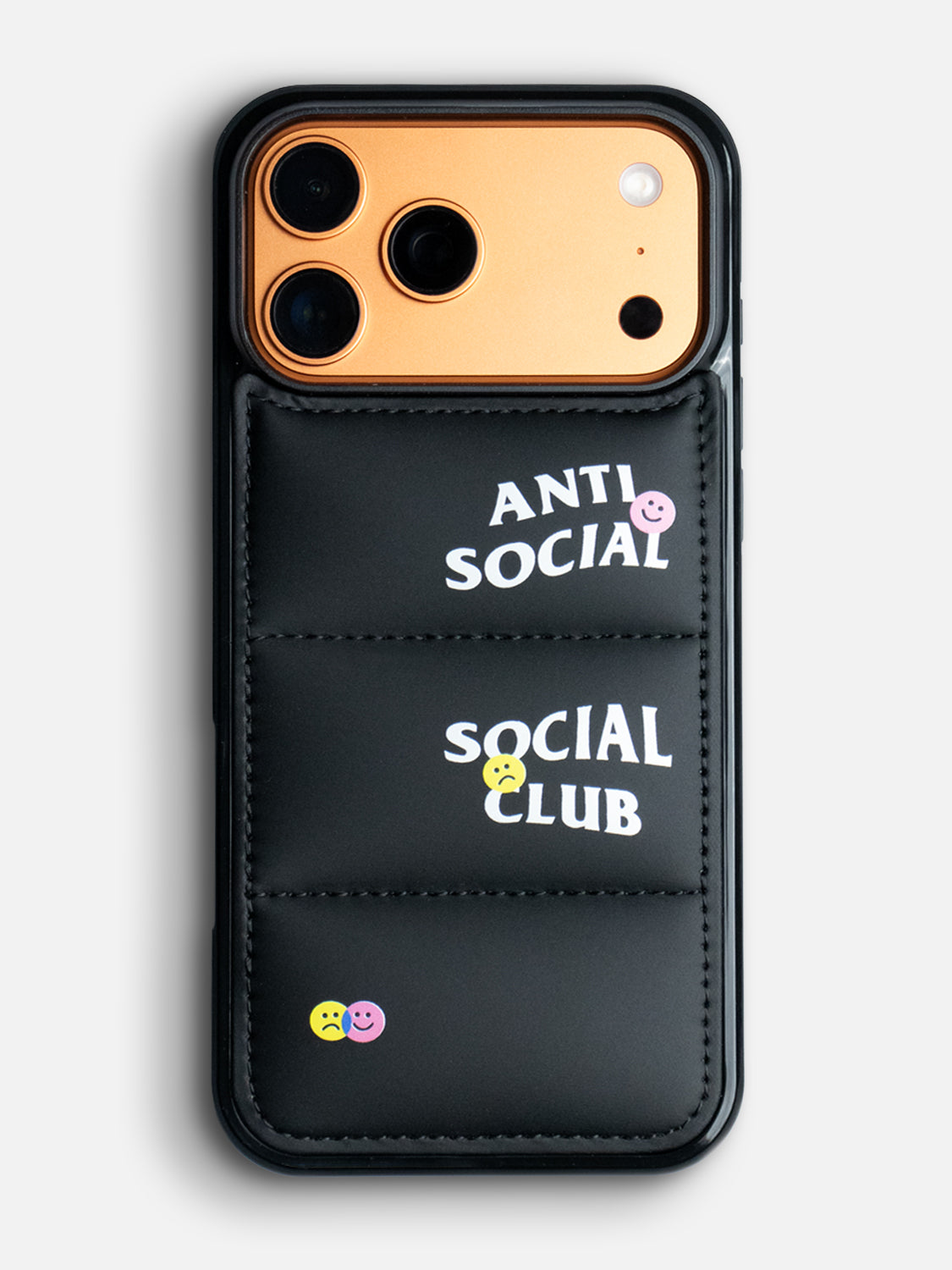 Anti Social Puffer Case - iPhone 17 Pro Max (Black)