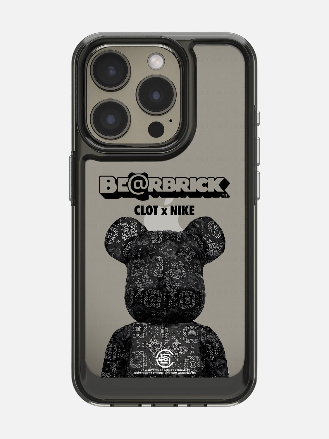 Bearbricks Case - iPhone 15 Pro (Black)