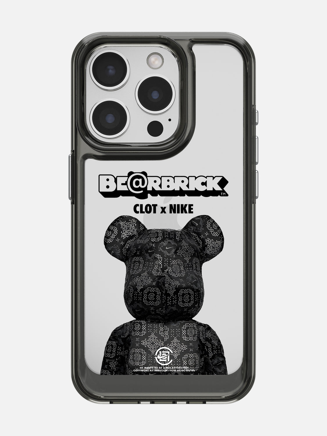 Bearbricks Case - iPhone 15 Pro (Black)