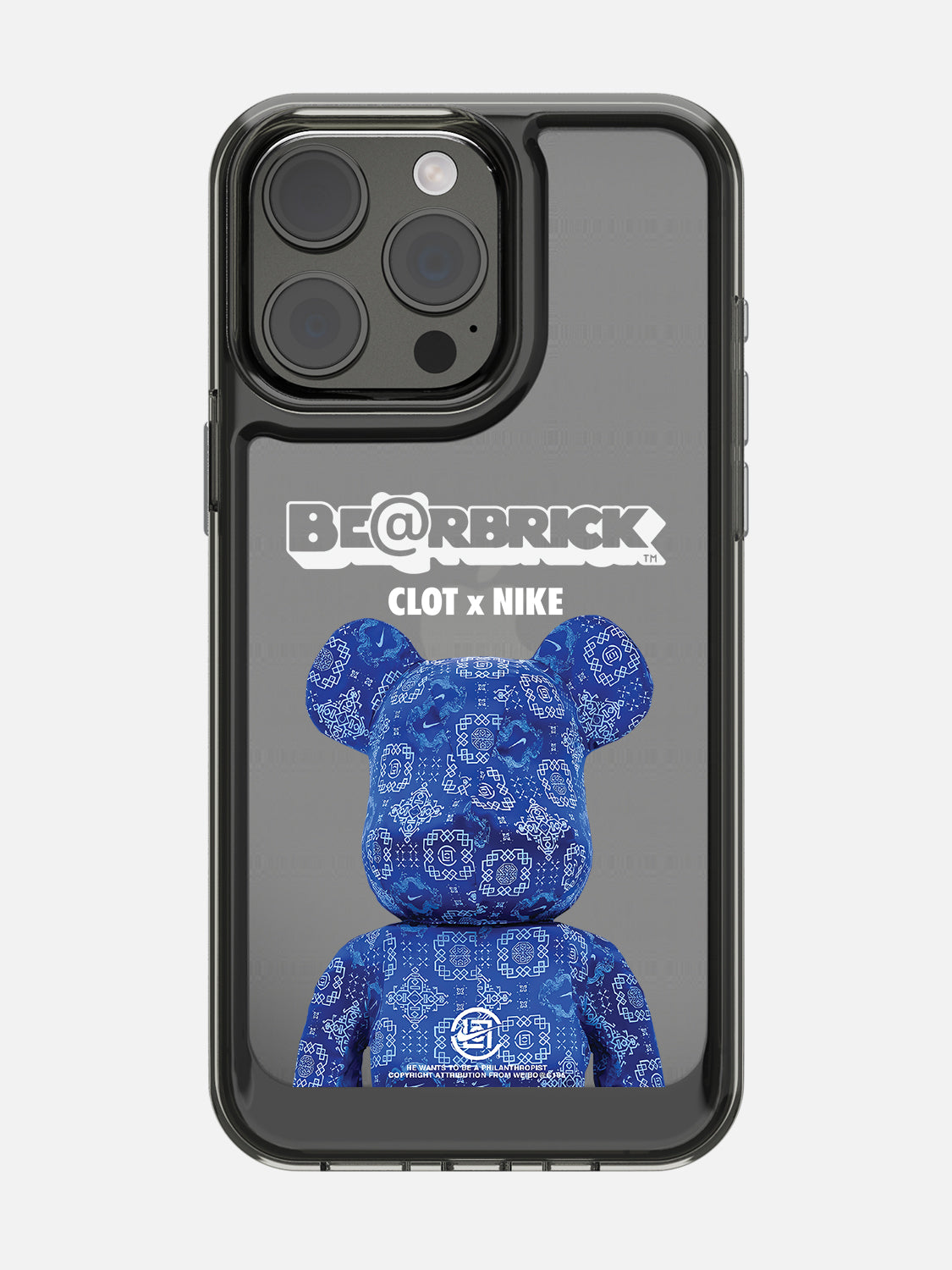 Bearbricks Case - iPhone 15 Pro Max (Blue)