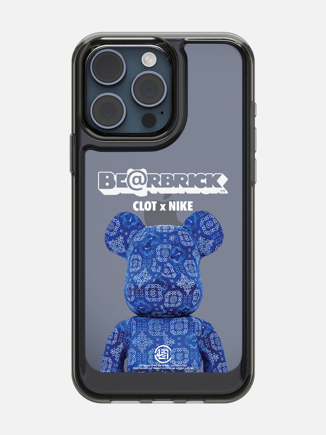 Bearbricks Case - iPhone 15 Pro Max (Blue)