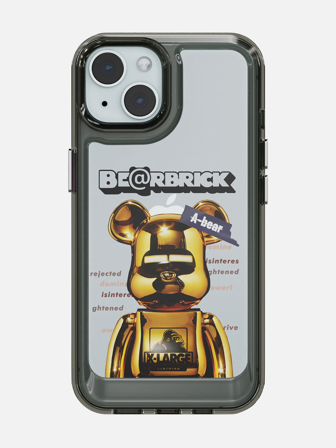 Bearbricks Clear Case - iPhone 15 (Gold)