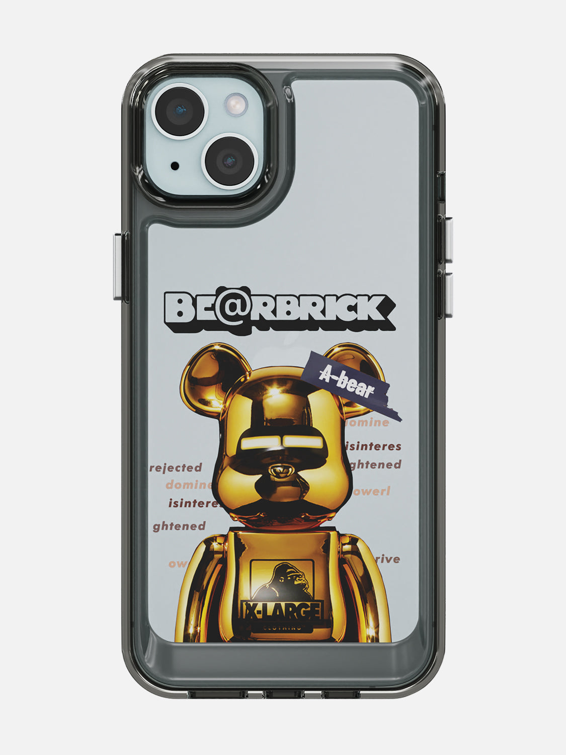 Bearbricks Clear Case - iPhone 15 Plus (Gold)