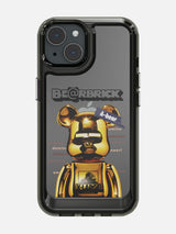 Bearbricks Clear Case - iPhone 15 (Gold)