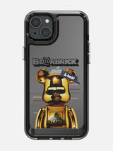Bearbricks Clear Case - iPhone 15 Plus (Gold)