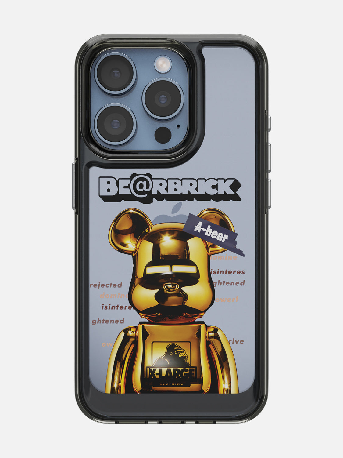 Bearbricks Clear Case - iPhone 15 Pro (Gold)