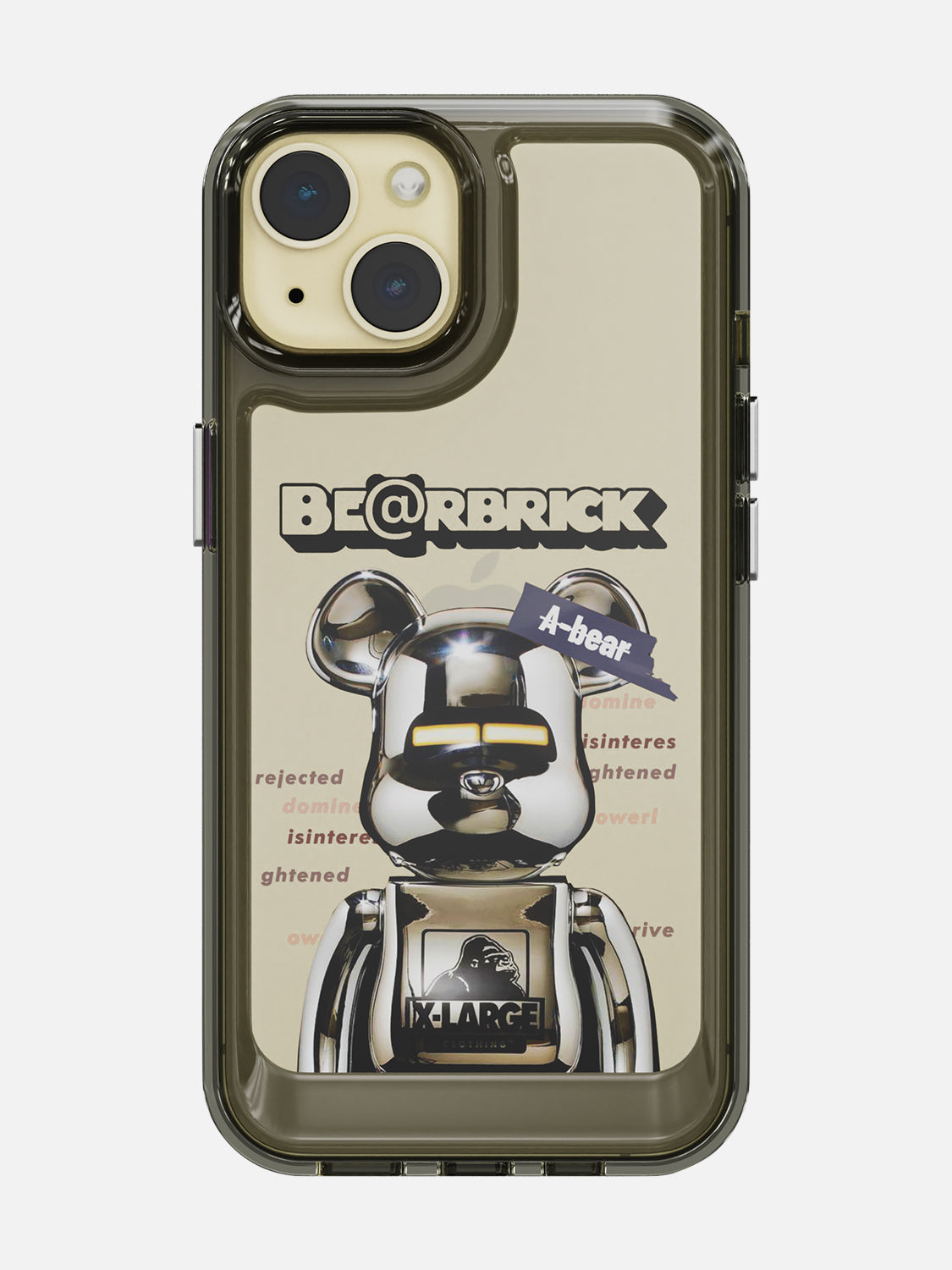 Bearbricks Clear Case - iPhone 15 (Silver)