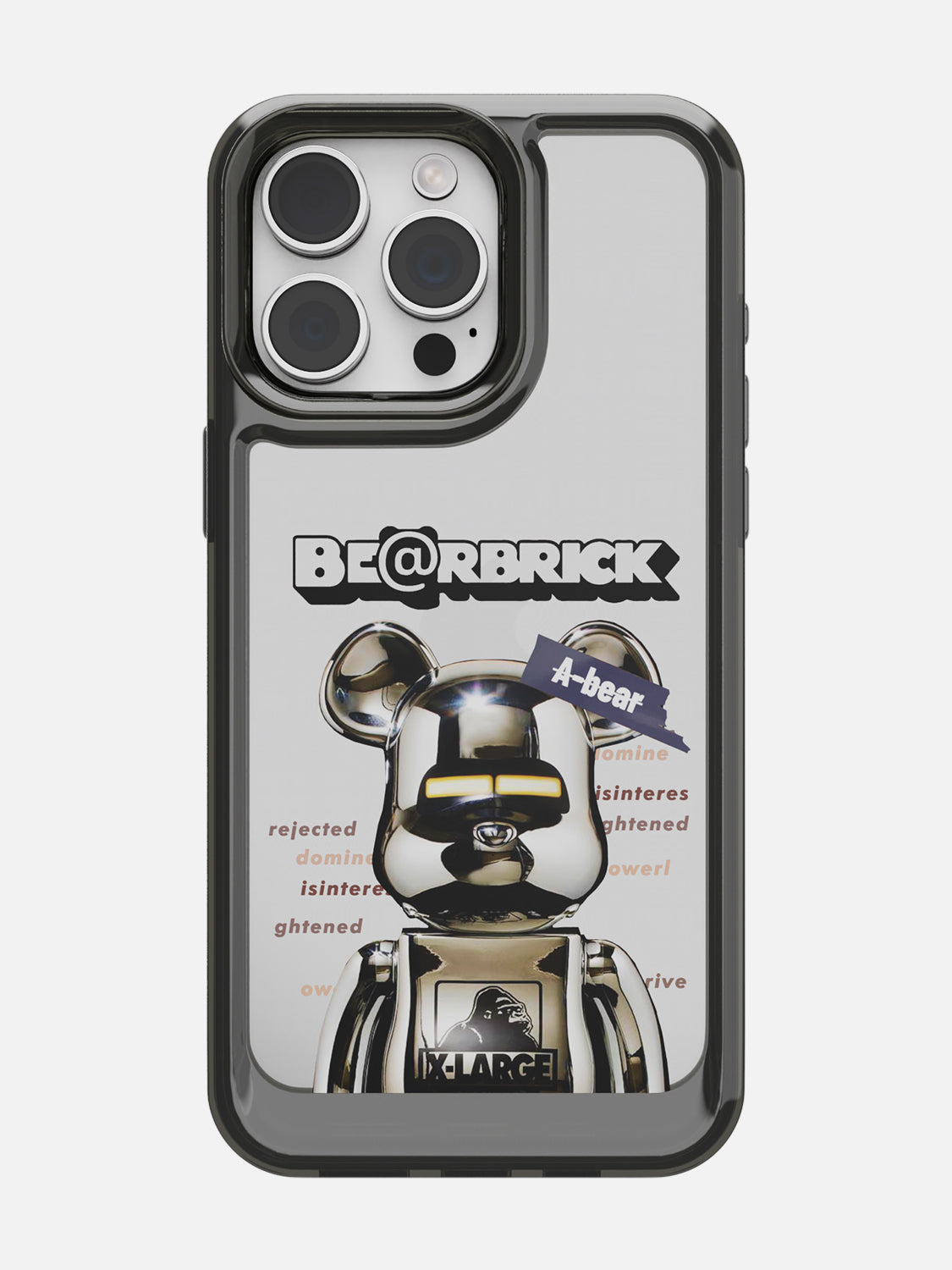 Bearbricks Clear Case - iPhone 15 Pro Max (Silver)