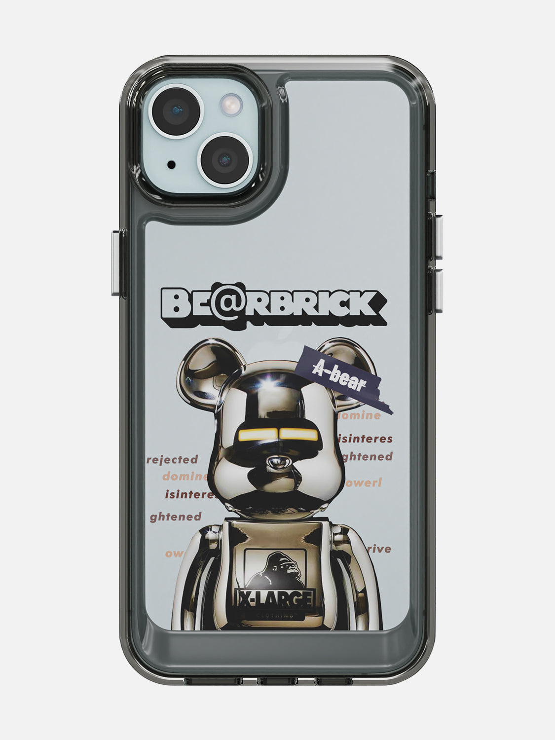 Bearbricks Clear Case - iPhone 15 Plus (Silver)