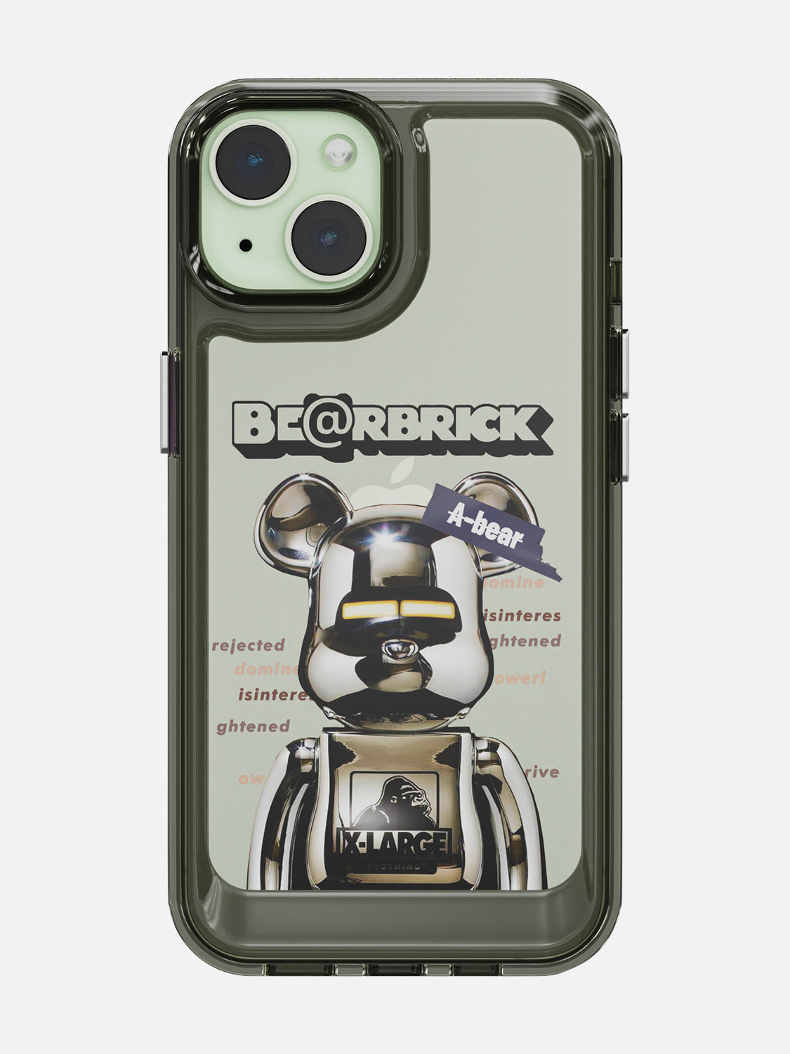 Bearbricks Clear Case - iPhone 15 (Silver)