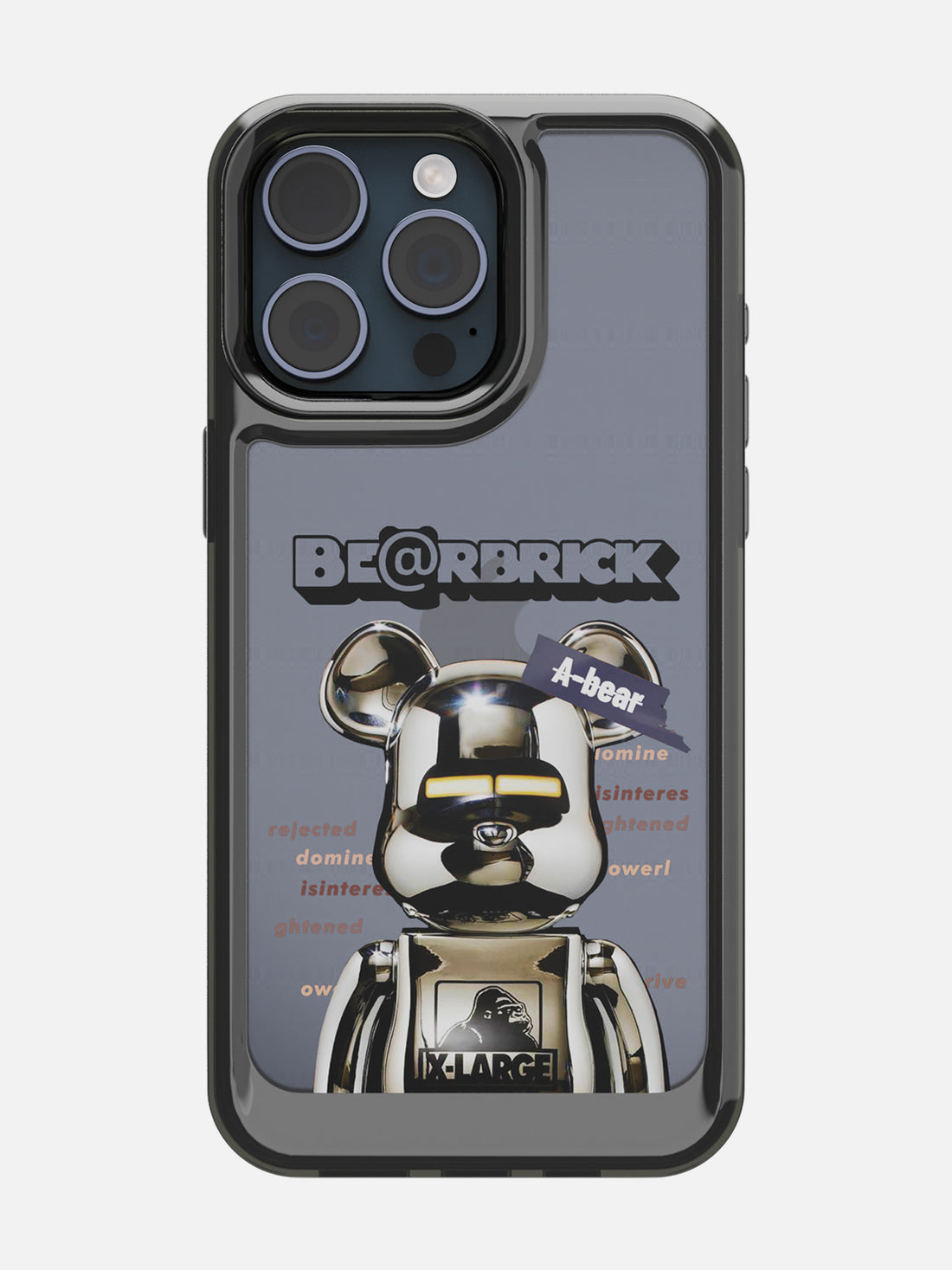 Bearbricks Clear Case - iPhone 15 Pro Max (Silver)