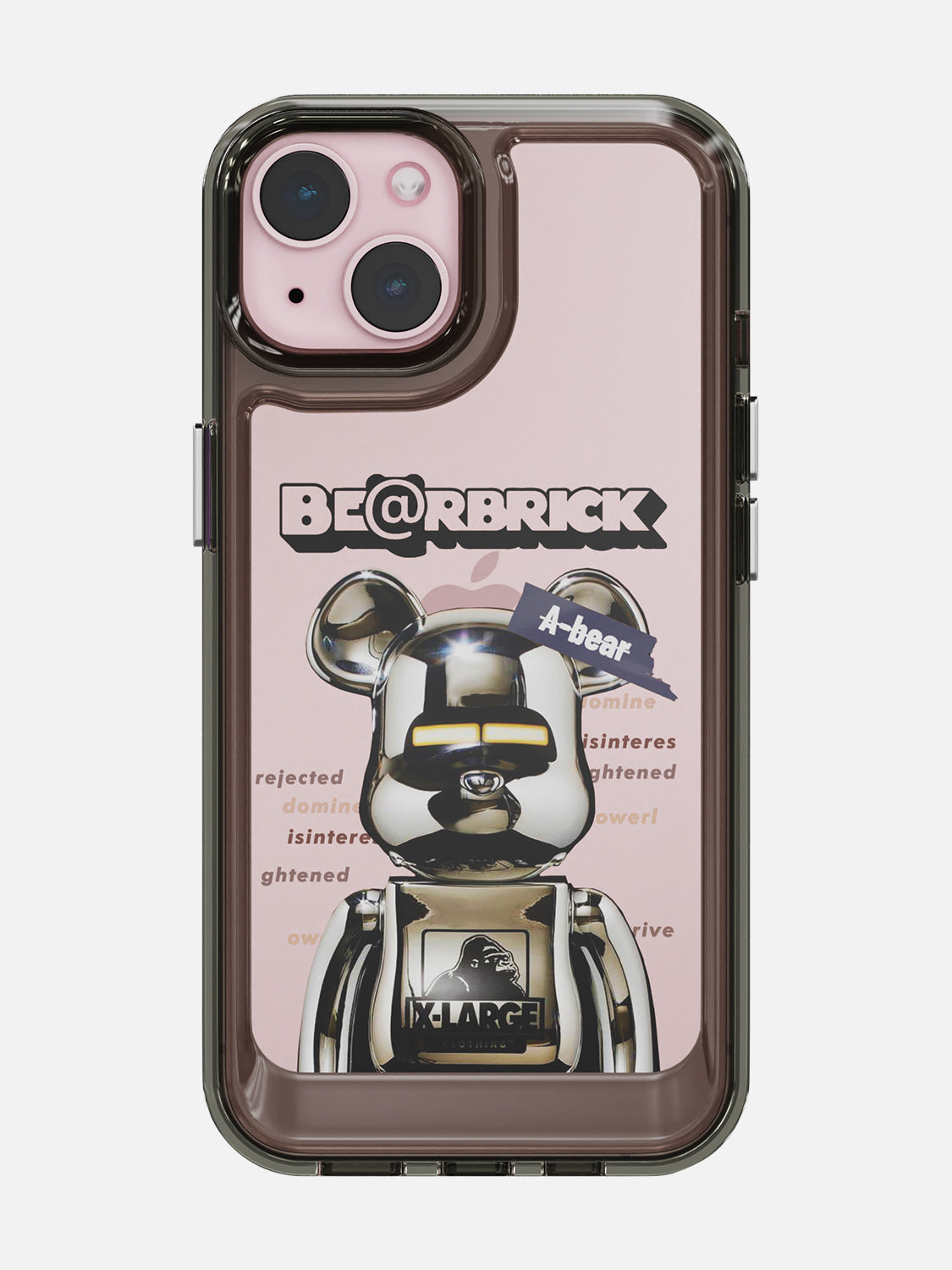 Bearbricks Clear Case - iPhone 15 (Silver)