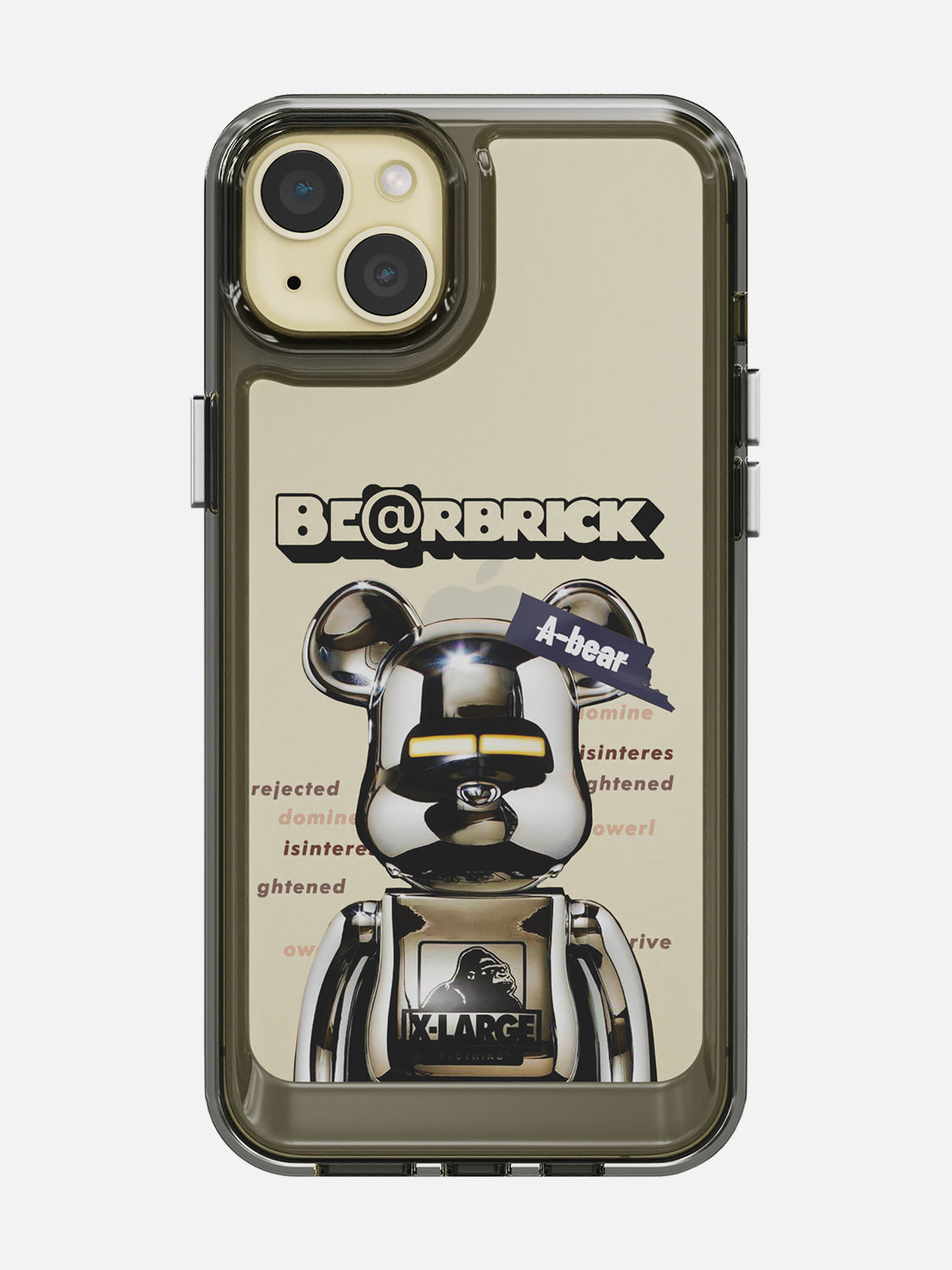 Bearbricks Clear Case - iPhone 15 Plus (Silver)