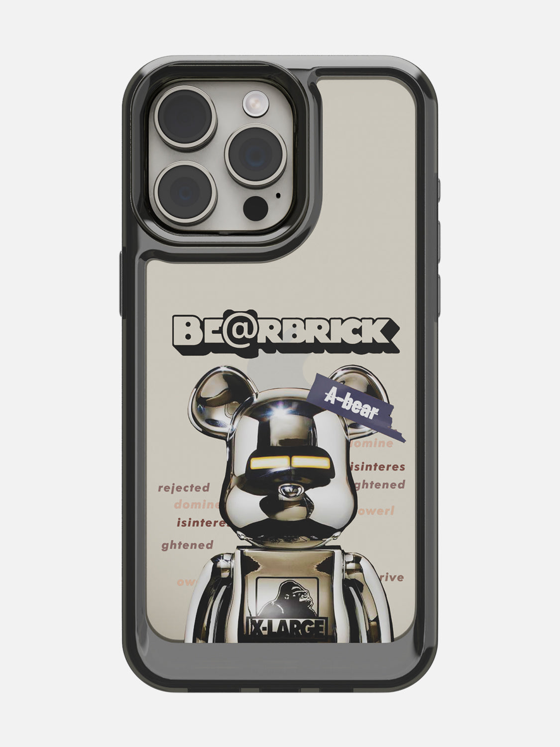 Bearbricks Clear Case - iPhone 15 Pro Max (Silver)