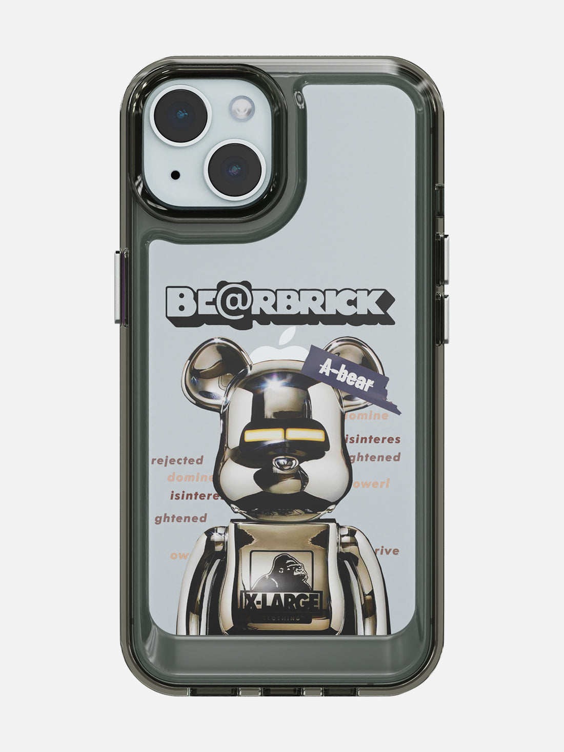 Bearbricks Clear Case - iPhone 15 (Silver)