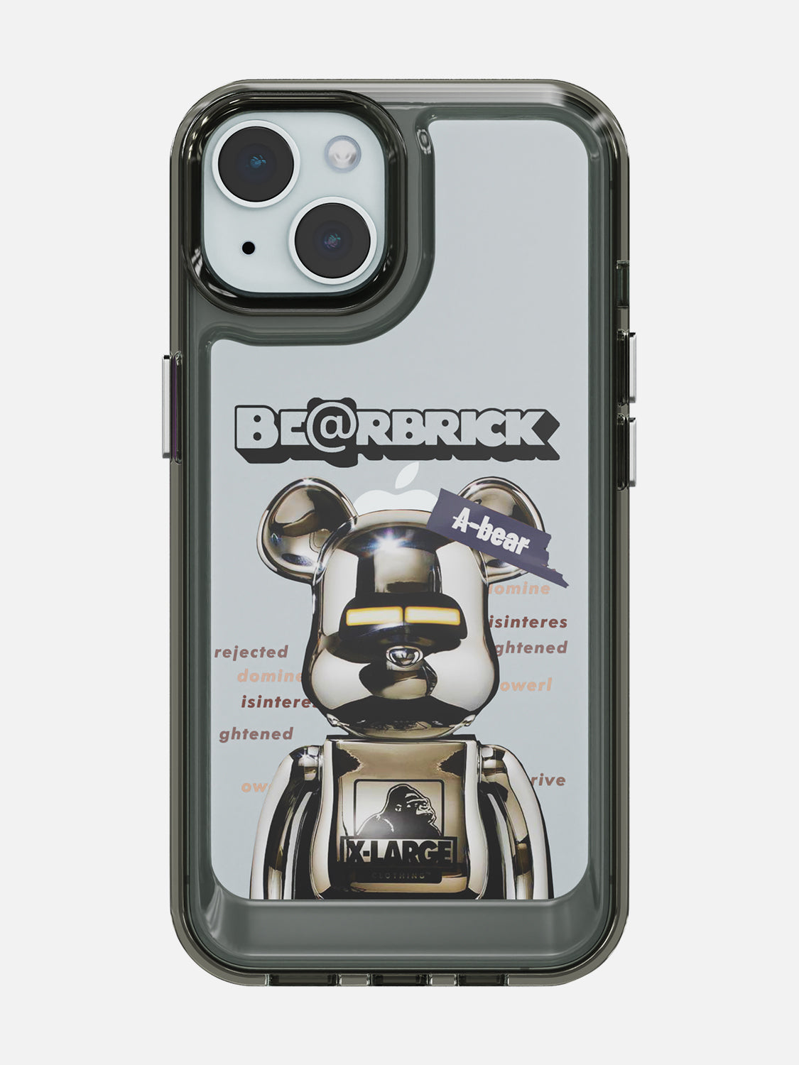 Bearbricks Clear Case - iPhone 15 (Silver)