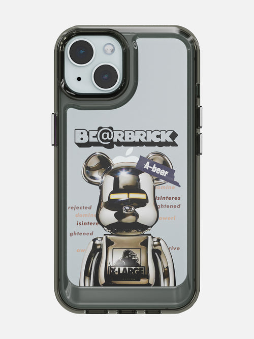 Bearbricks Clear Case - iPhone 15 (Silver)