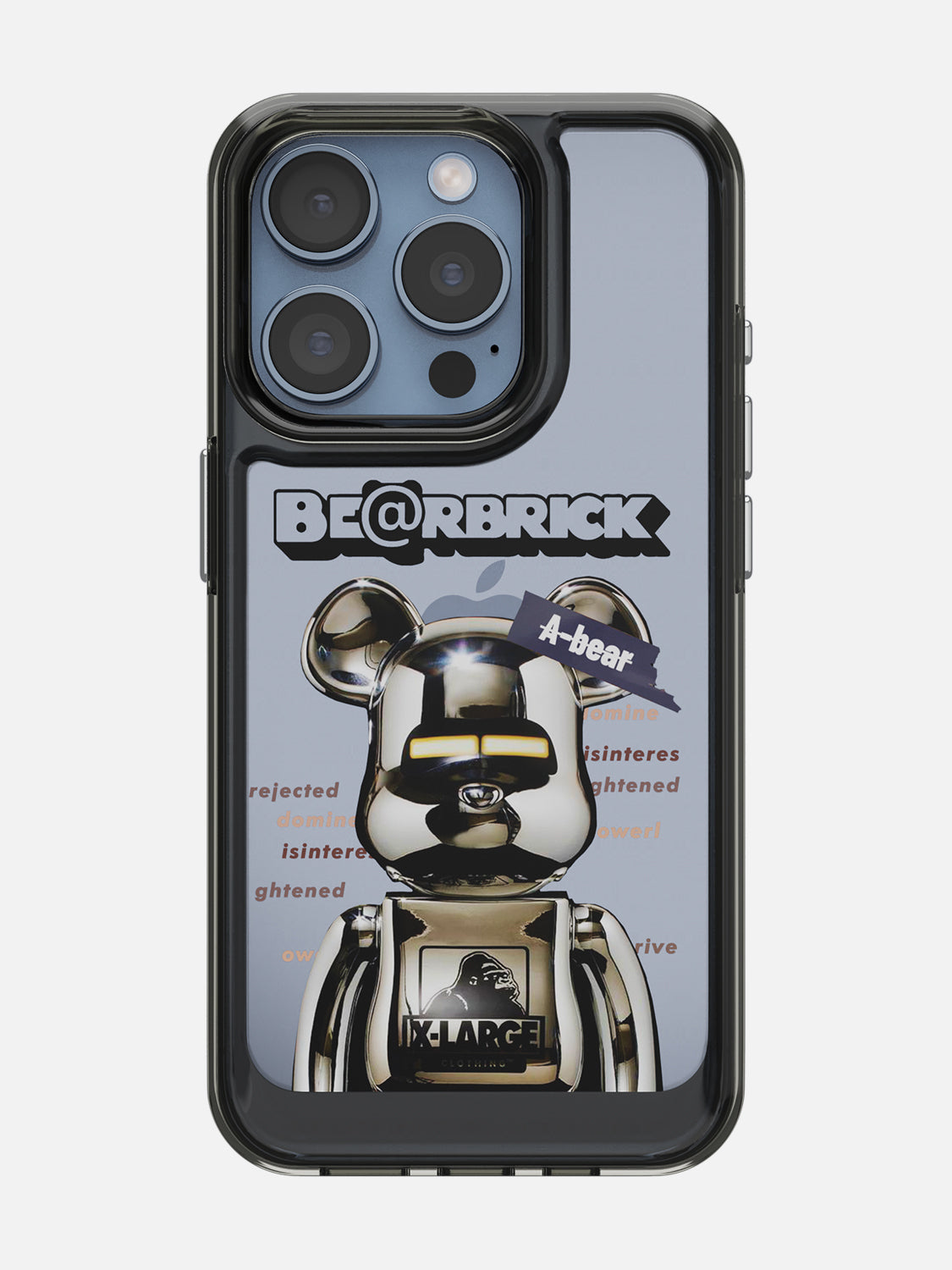 Bearbricks Clear Case - iPhone 15 Pro (Silver)