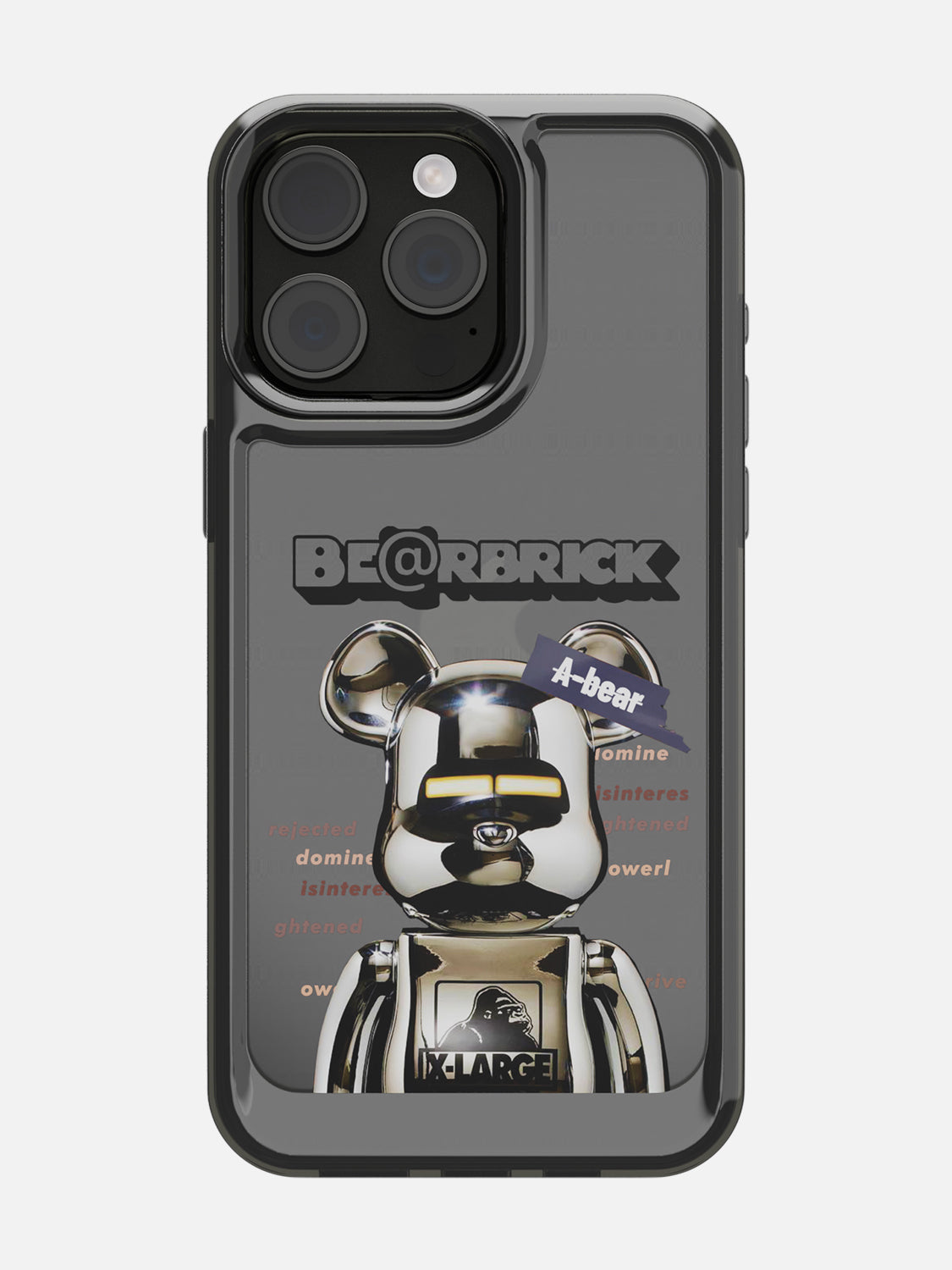 Bearbricks Clear Case - iPhone 15 Pro Max (Silver)