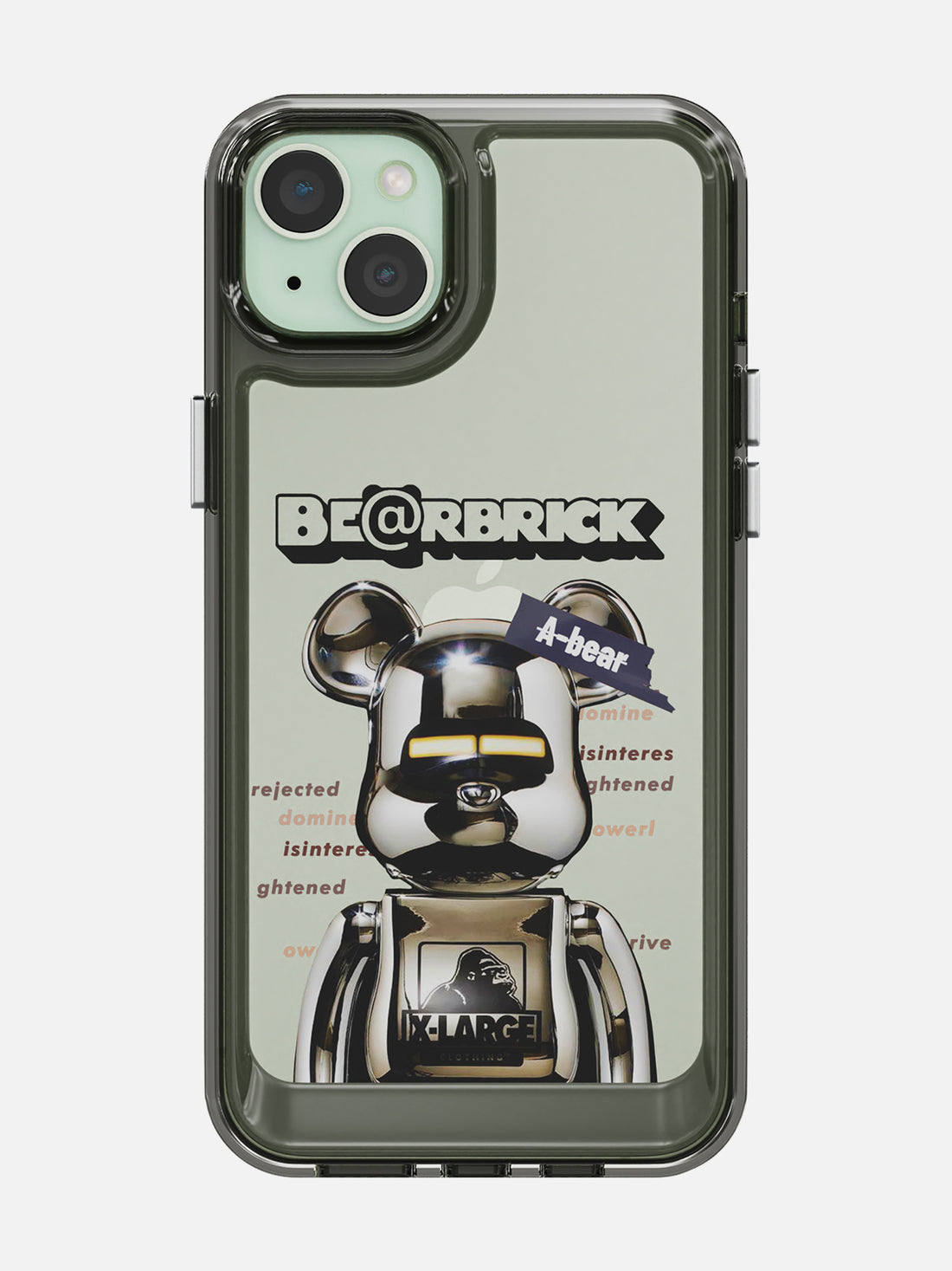 Bearbricks Clear Case - iPhone 15 Plus (Silver)