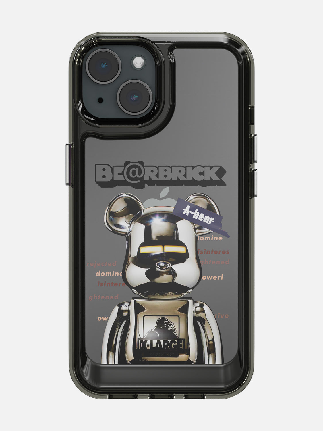 Bearbricks Clear Case - iPhone 15 (Silver)