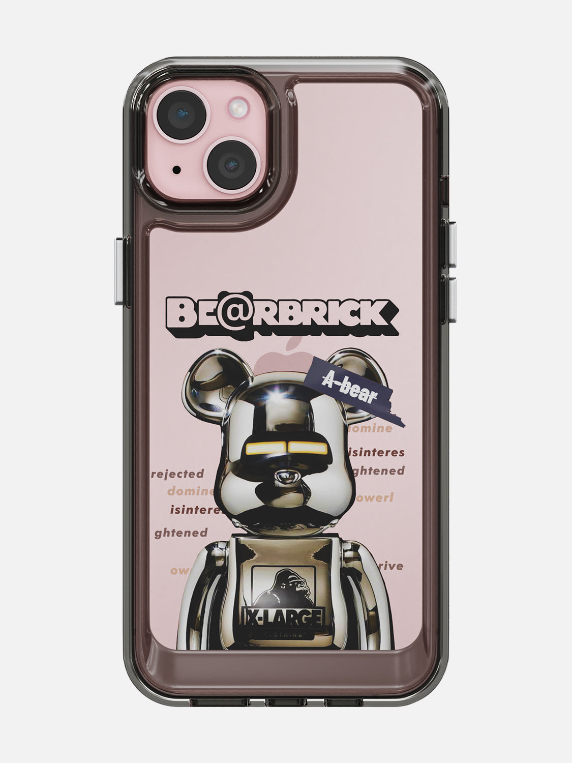 Bearbricks Clear Case - iPhone 15 Plus (Silver)