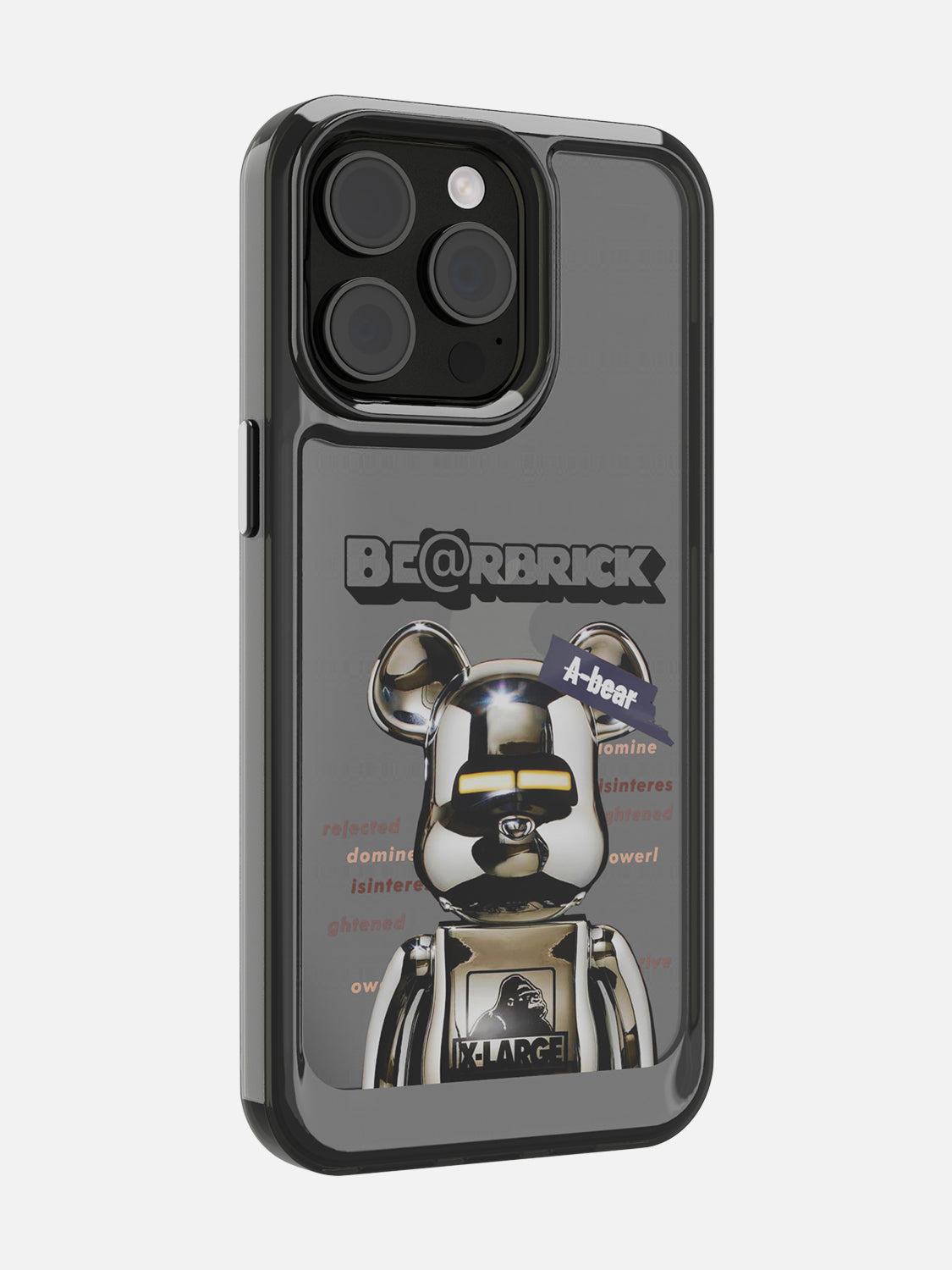 Bearbricks Clear Case - iPhone 15 Pro Max (Silver)