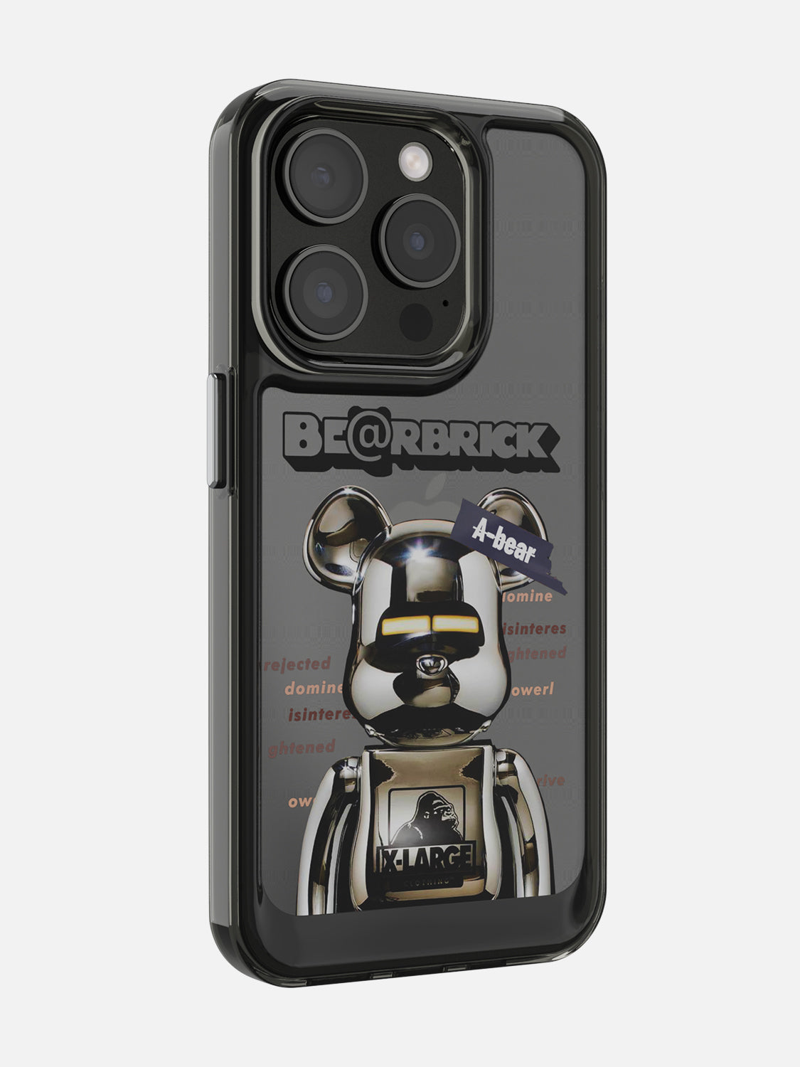 Bearbricks Clear Case - iPhone 15 Pro (Silver)