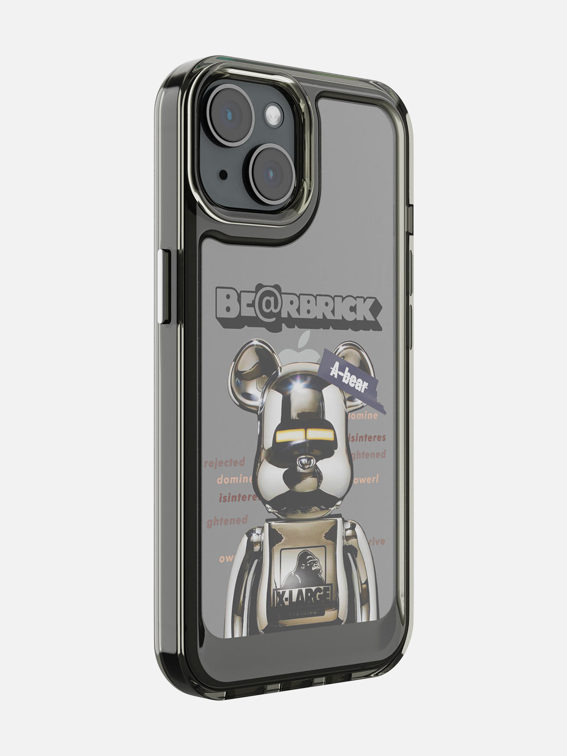 Bearbricks Clear Case - iPhone 15 (Silver)
