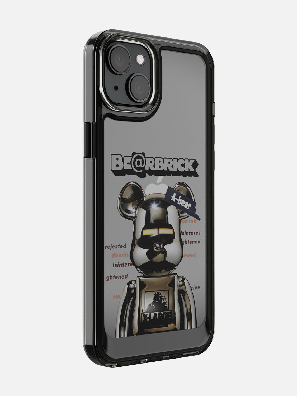 Bearbricks Clear Case - iPhone 15 Plus (Silver)
