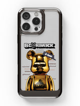 Bearbricks Clear Case - iPhone 16 Pro Max (Gold)