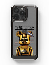 Bearbricks Clear Case - iPhone 16 Pro (Gold)
