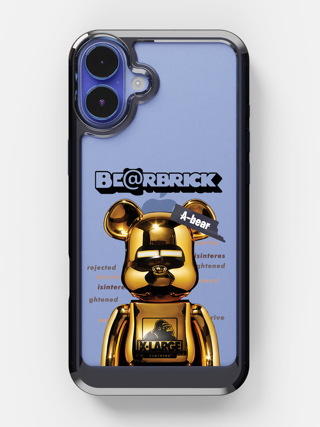 Bearbricks Clear Case - iPhone 16 (Gold)