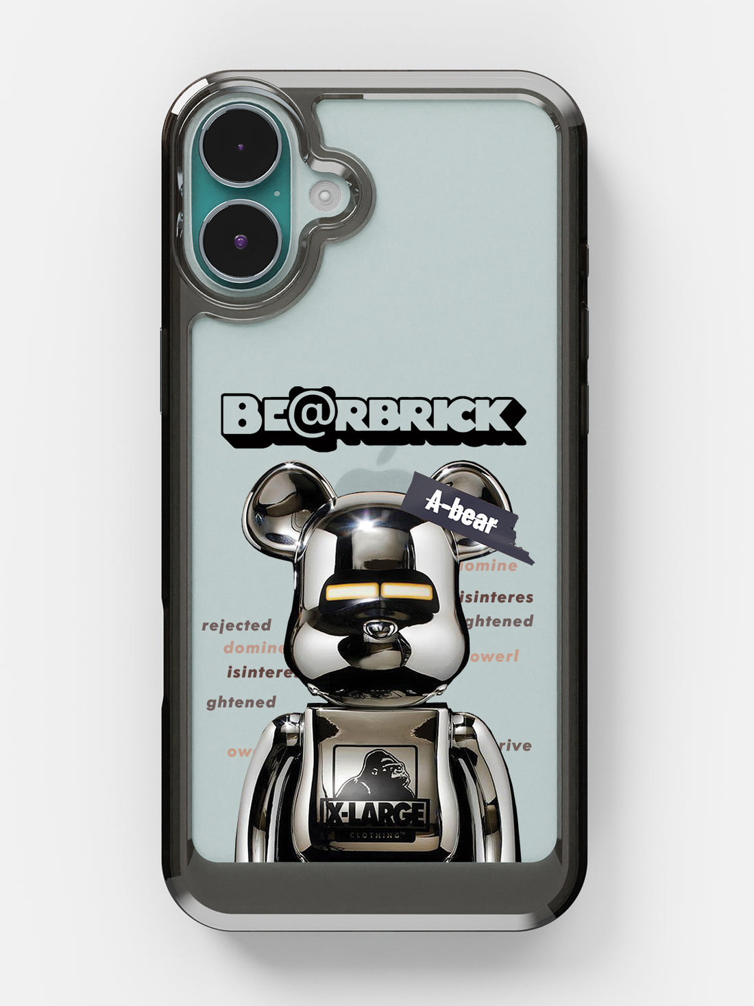 Bearbricks Clear Case - iPhone 16 Plus (Silver)